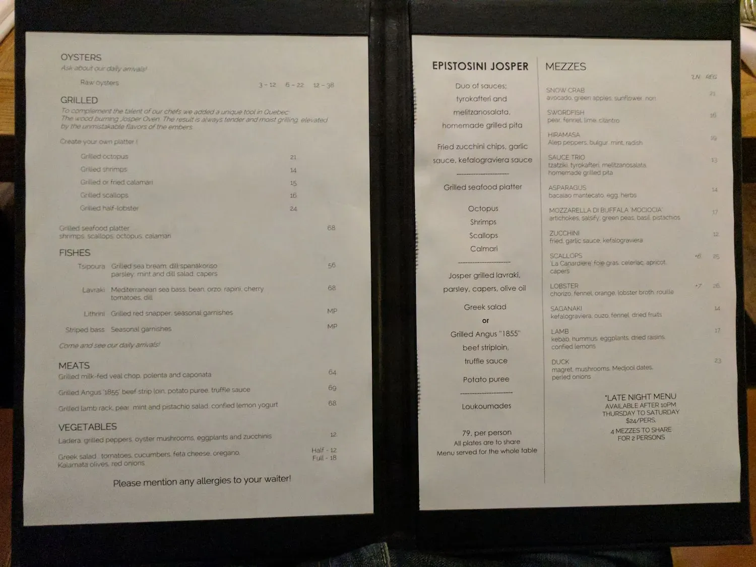 Menu 5