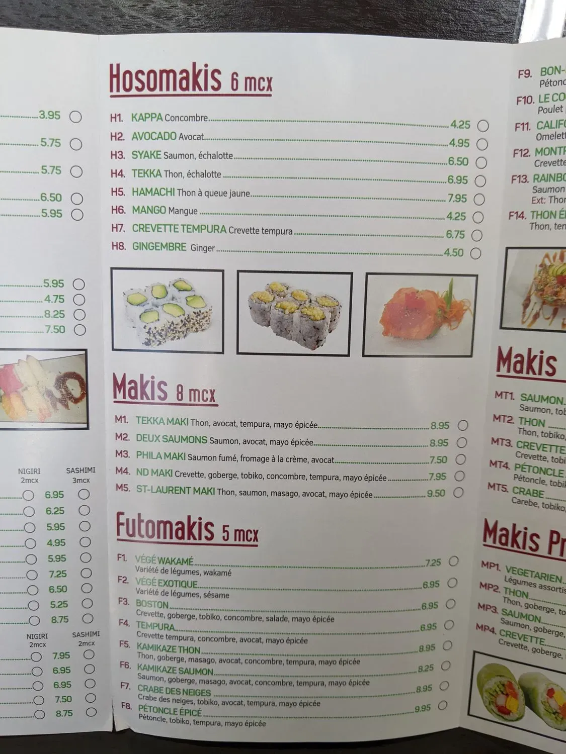 Menu 2