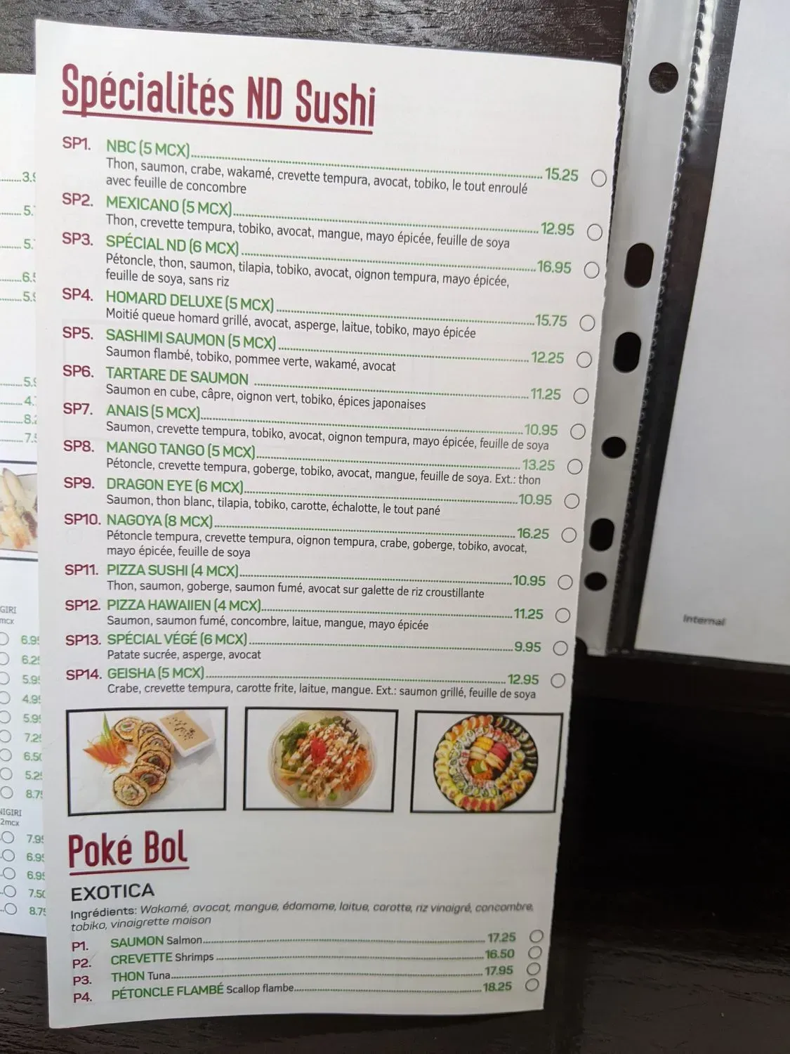 Menu 3