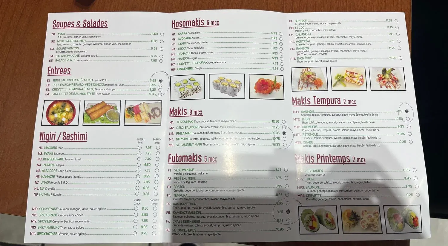 Menu 1