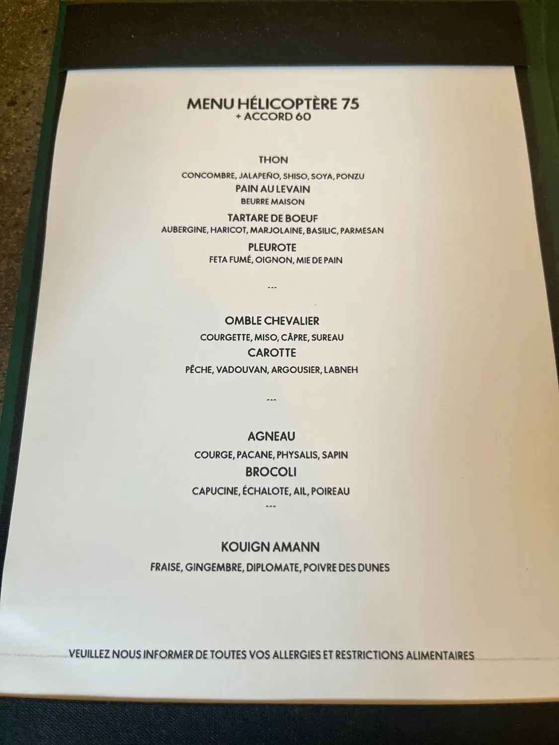 Menu 1