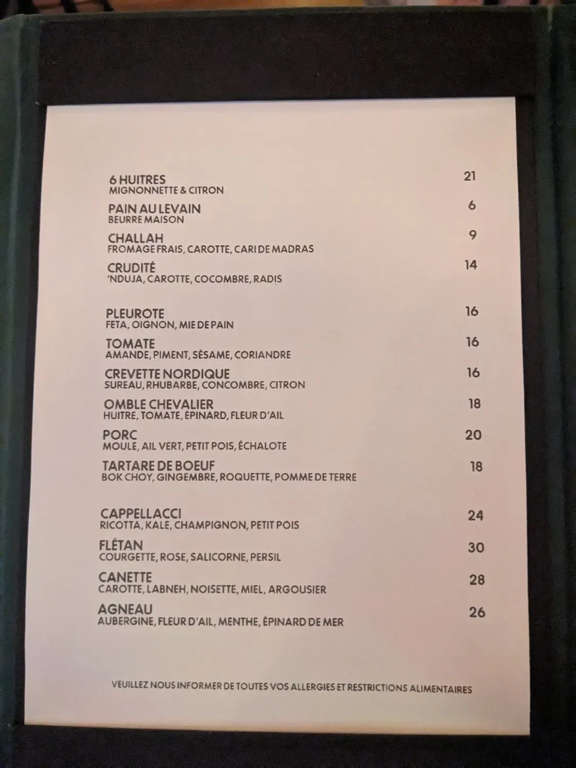 Menu 4