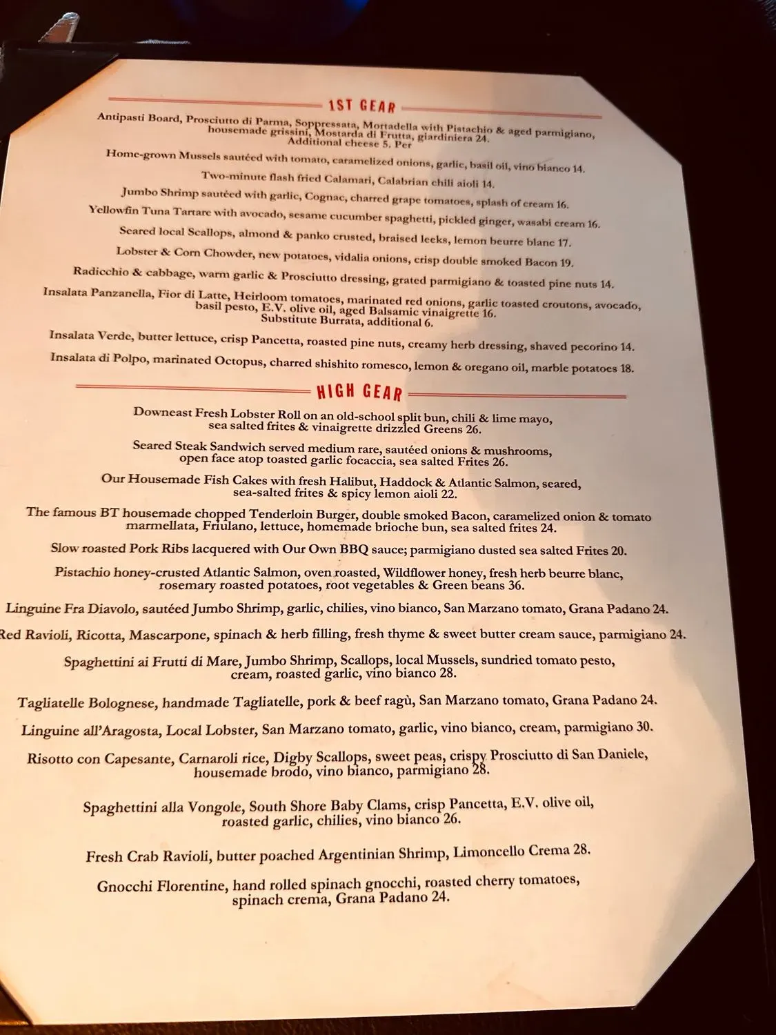 Menu 5