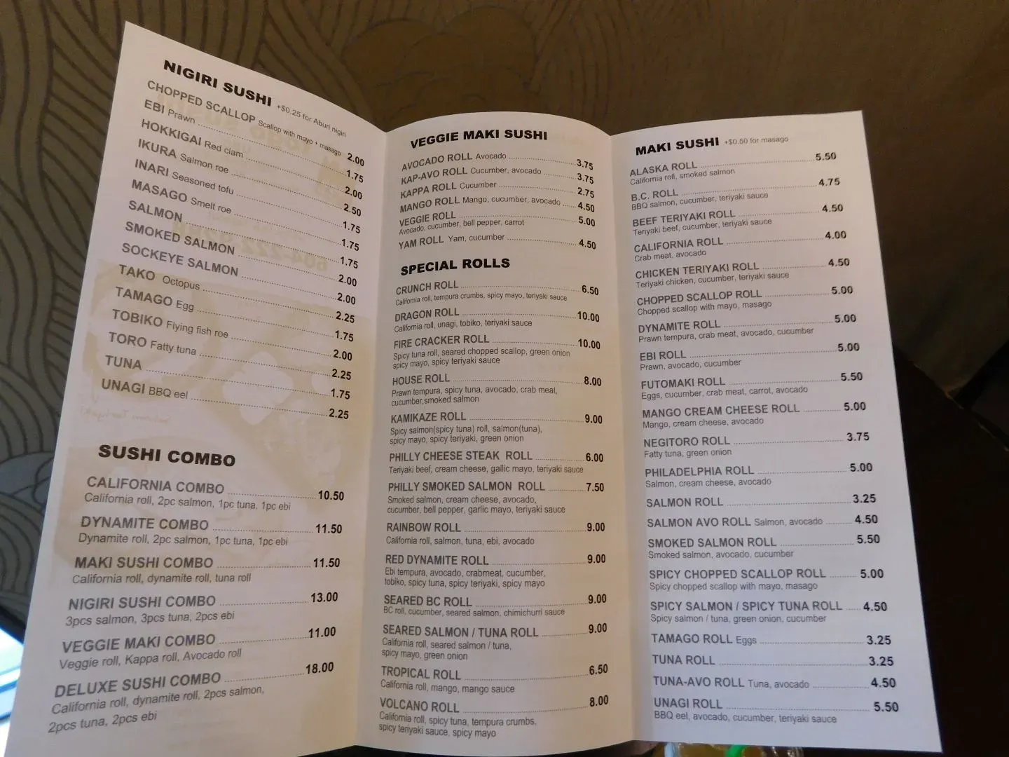 Menu 2