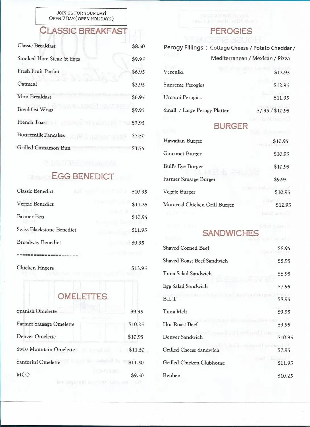 Menu 4