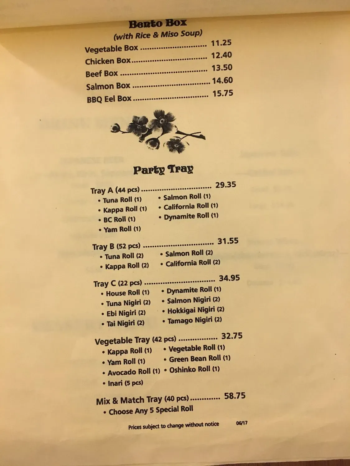 Menu 5