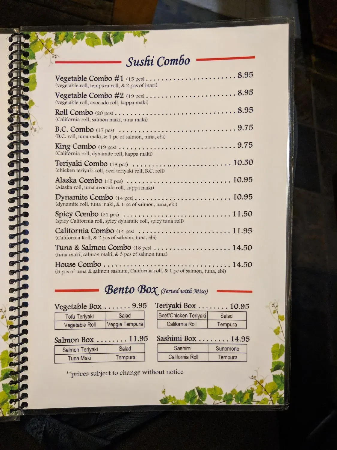 Menu 2