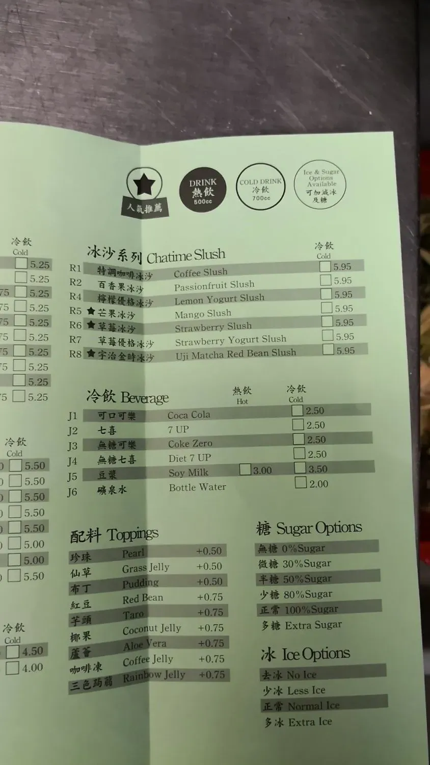 Menu 5