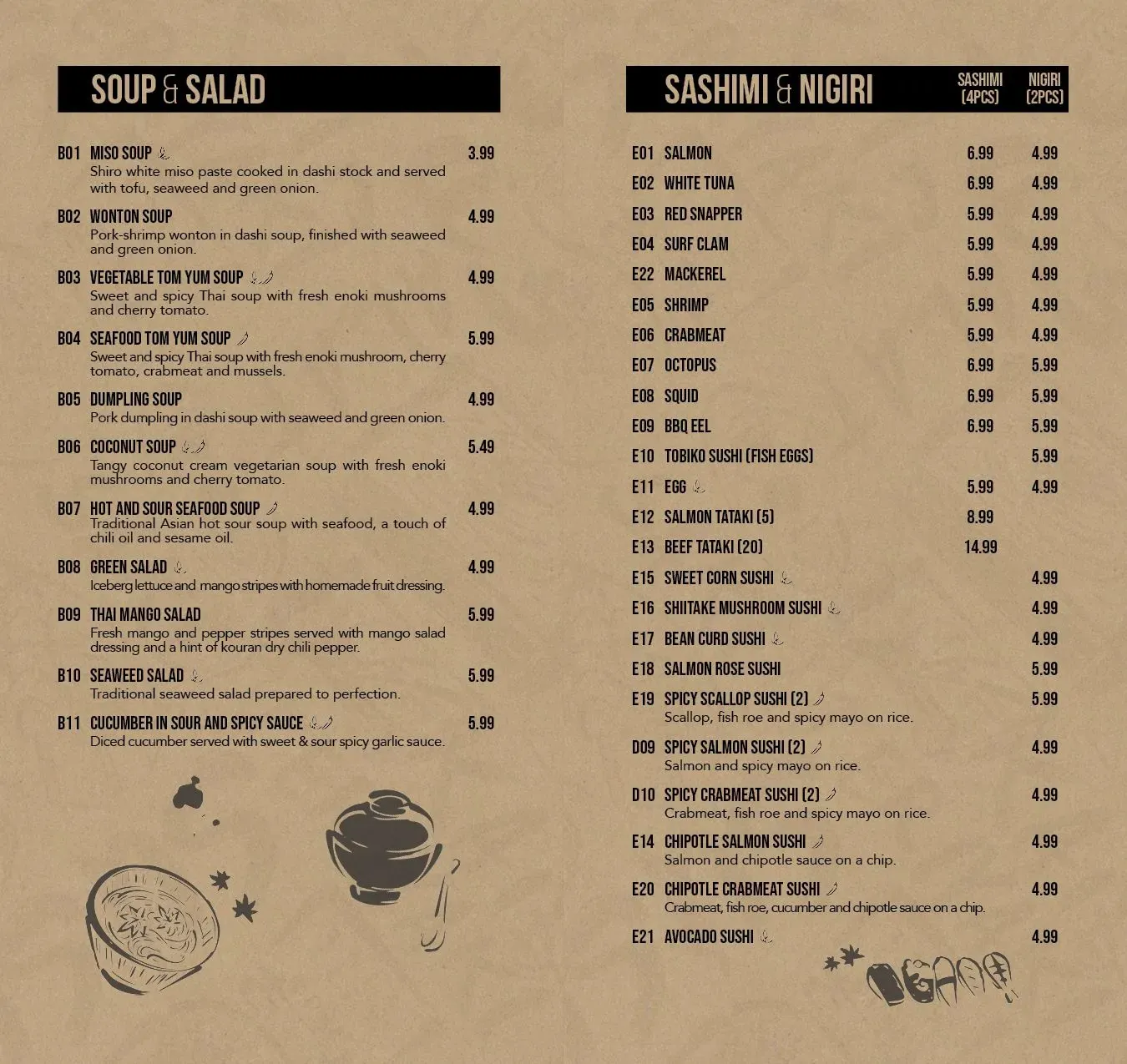 Menu 5