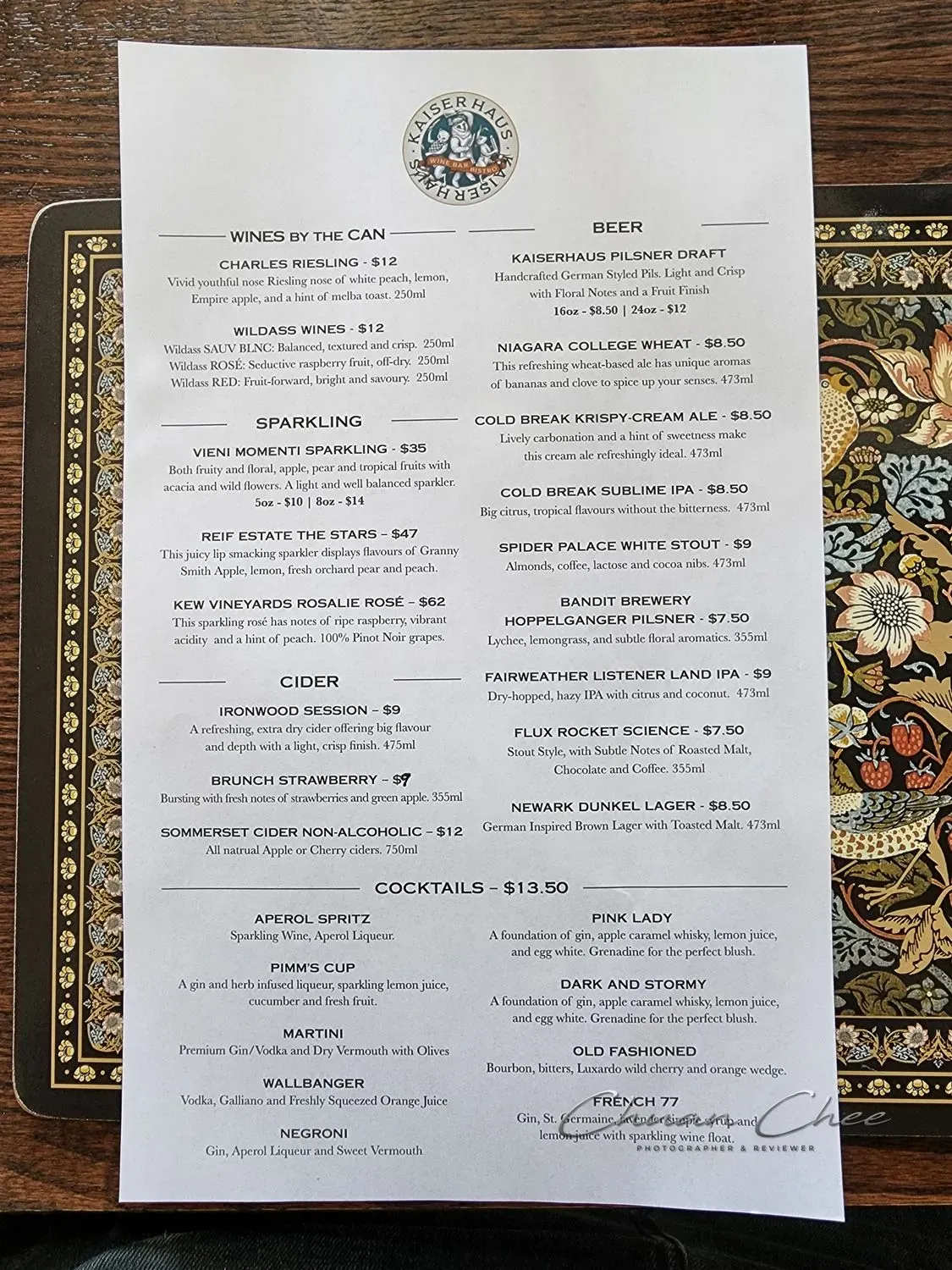 Menu 2