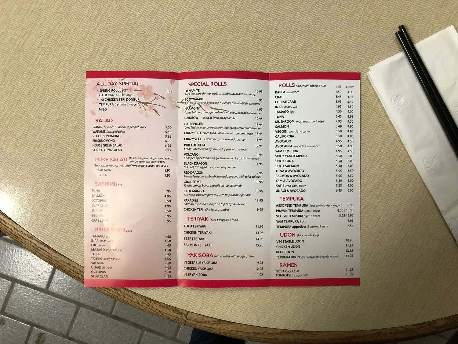 Menu 3