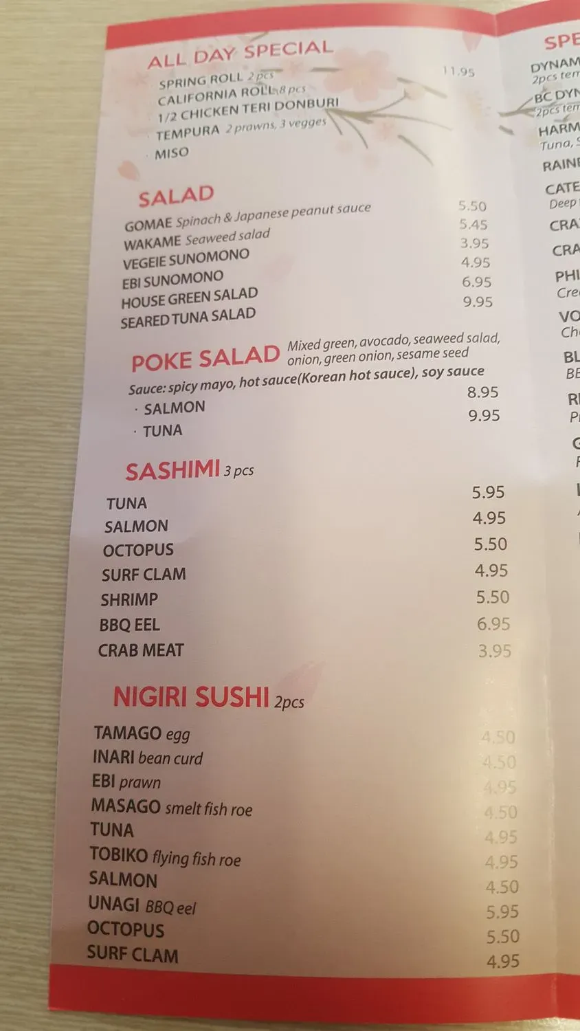 Menu 4