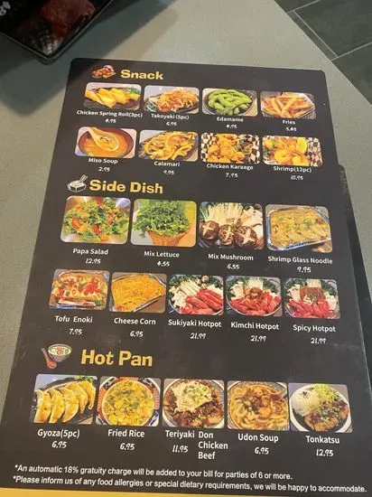 Menu 5