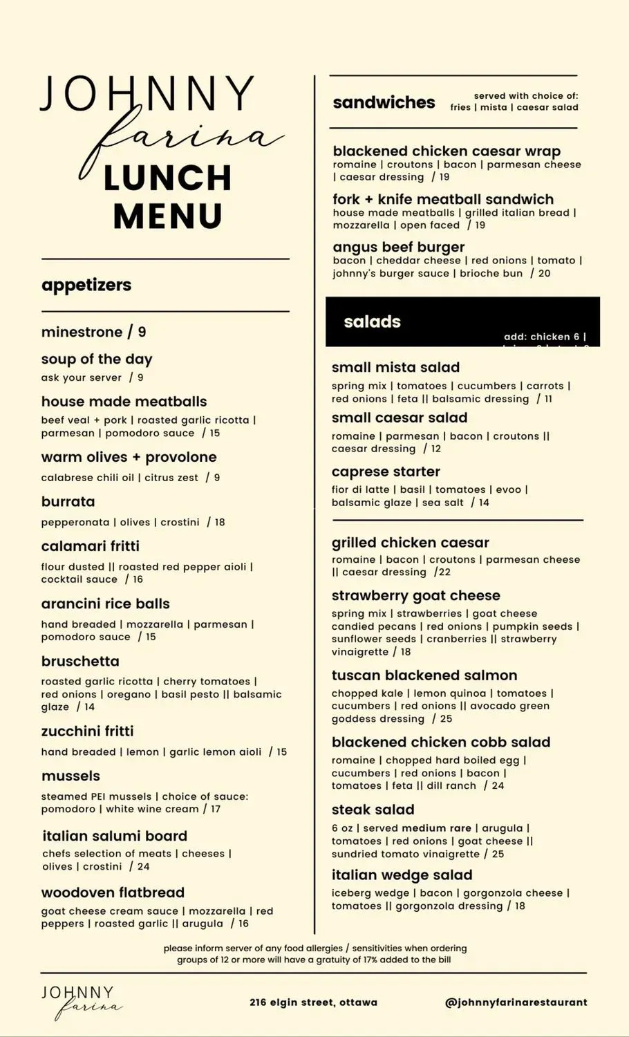 Menu 1