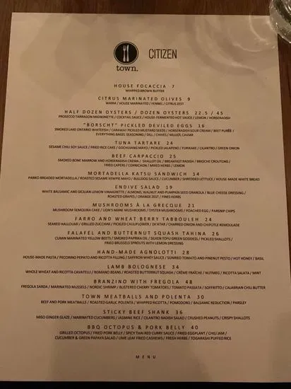 Menu 1