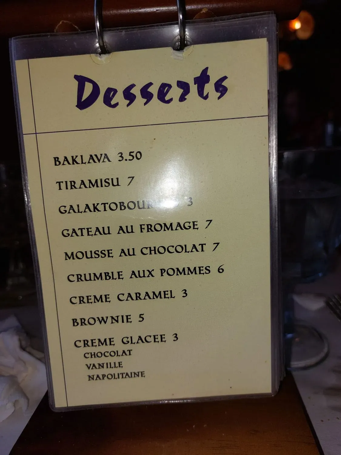 Menu 5