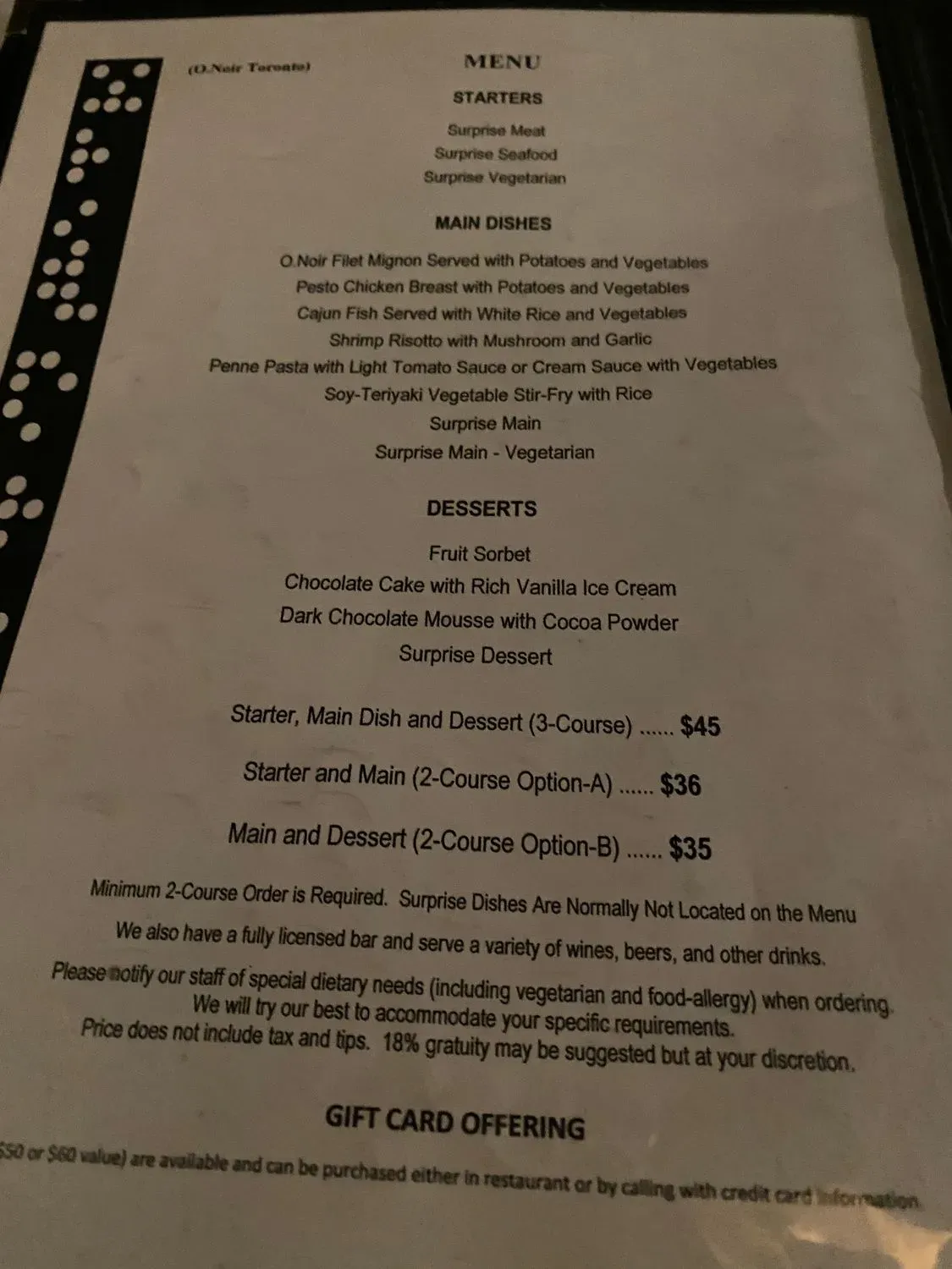 Menu 5