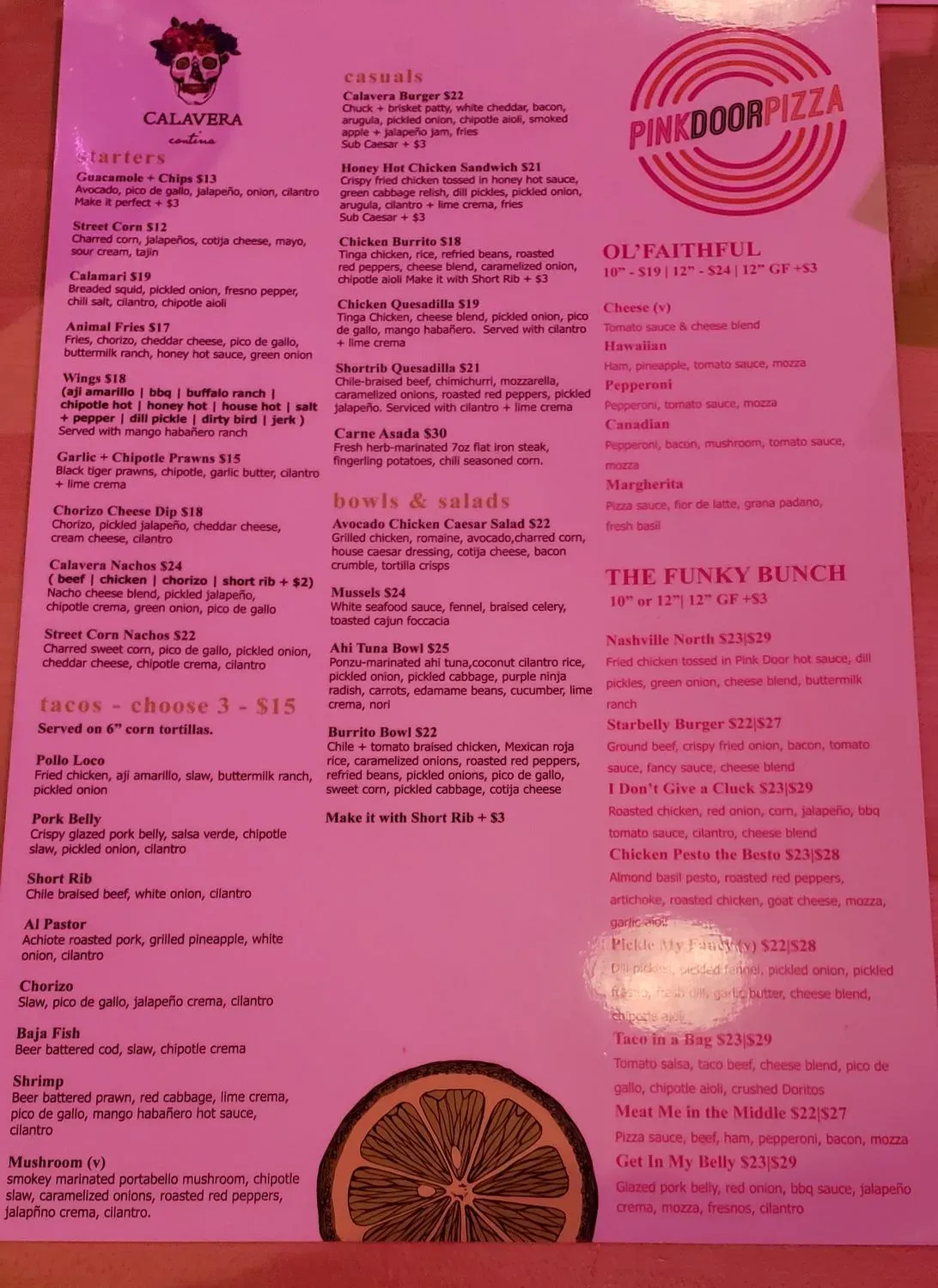 Menu 2