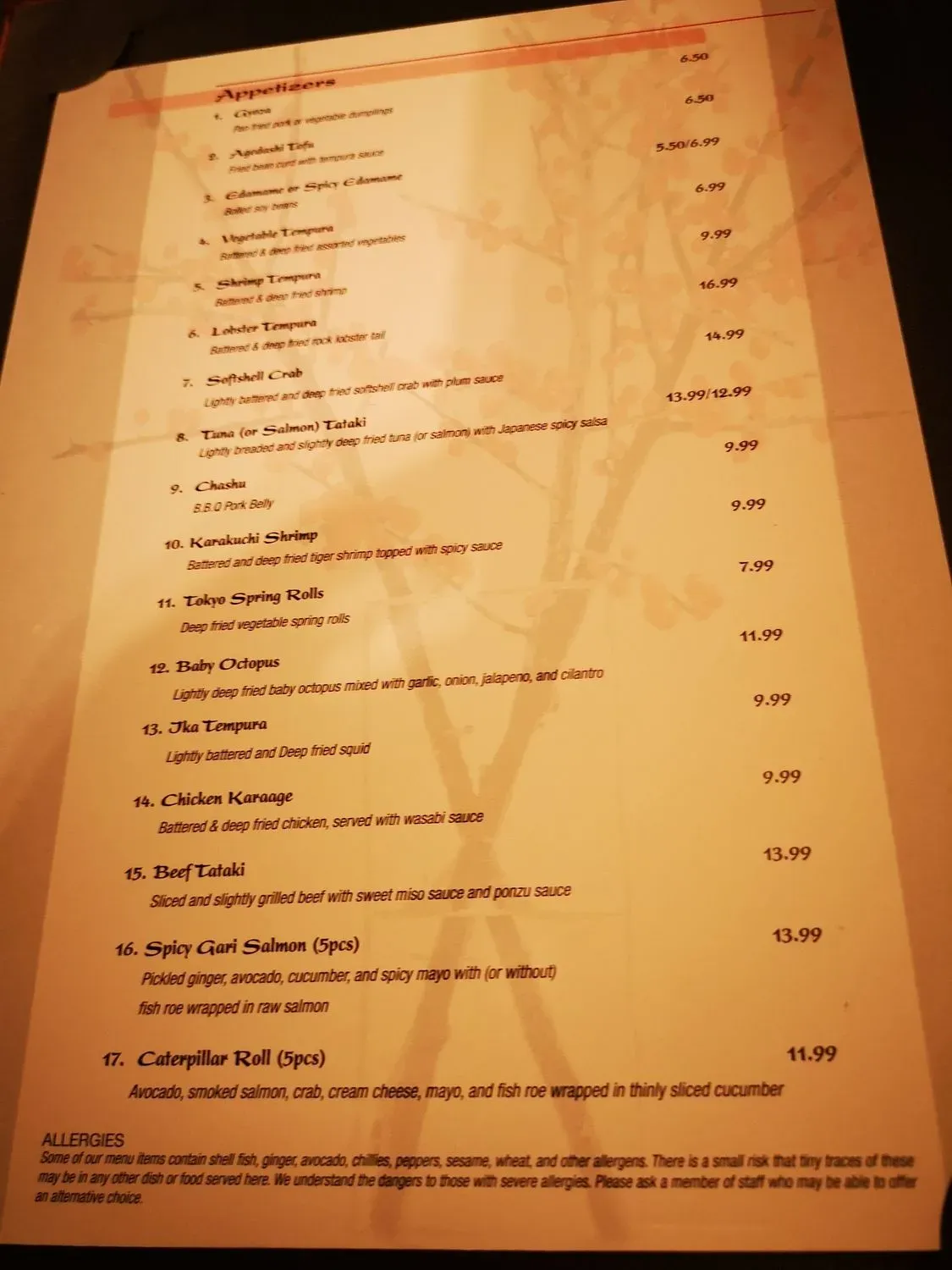 Menu 1