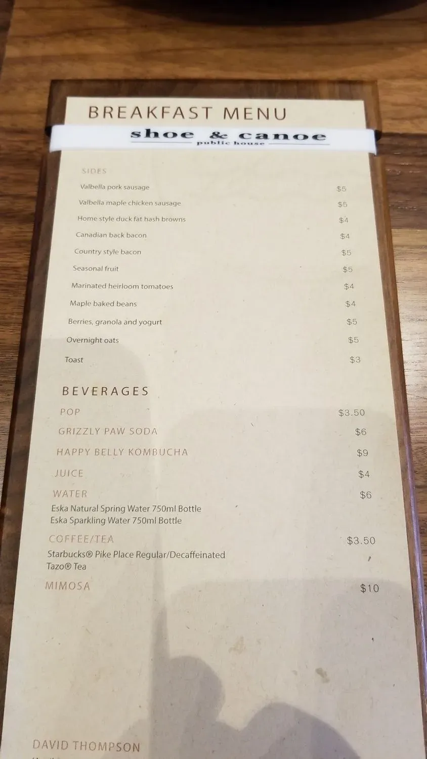 Menu 5