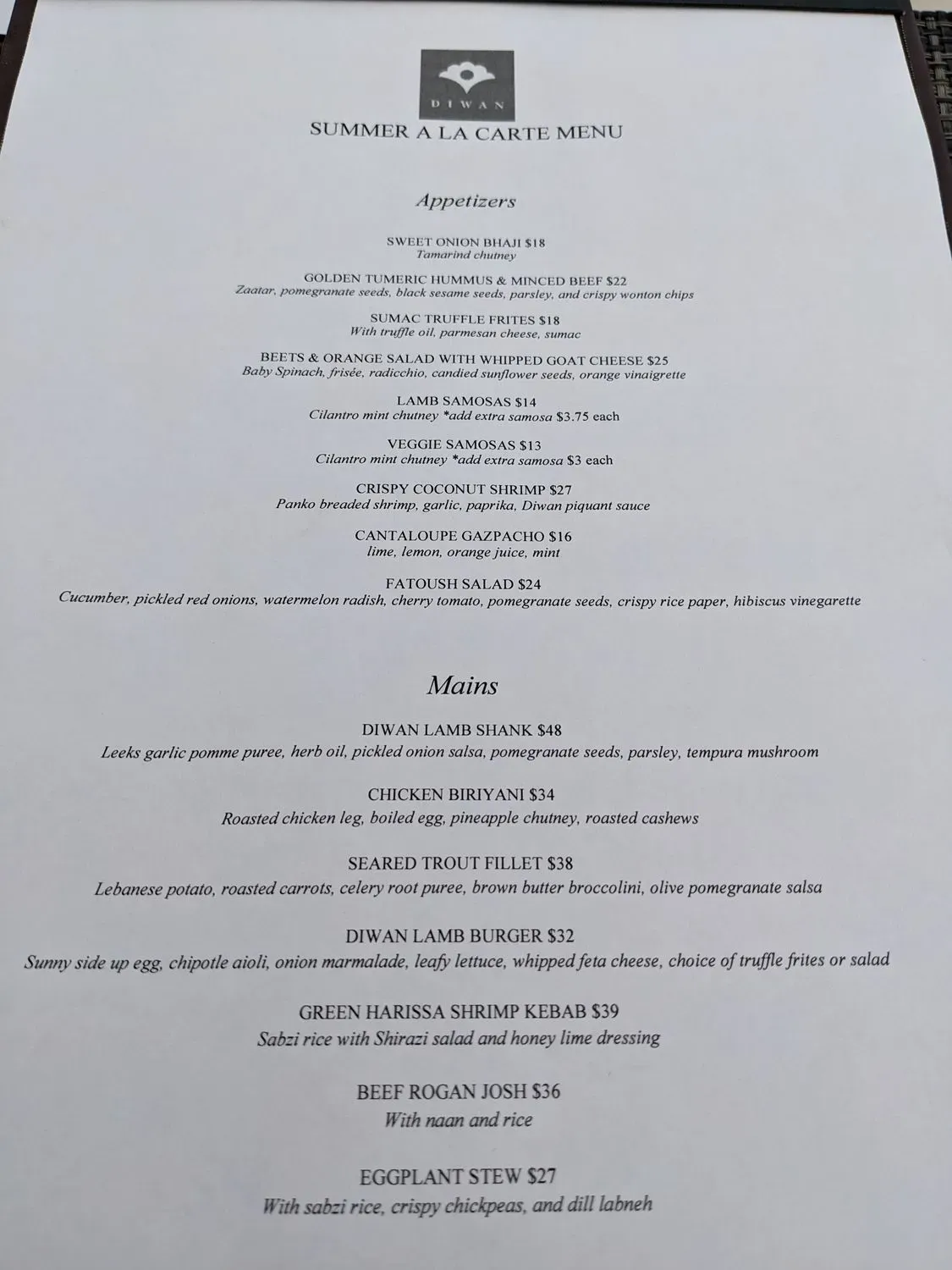 Menu 5