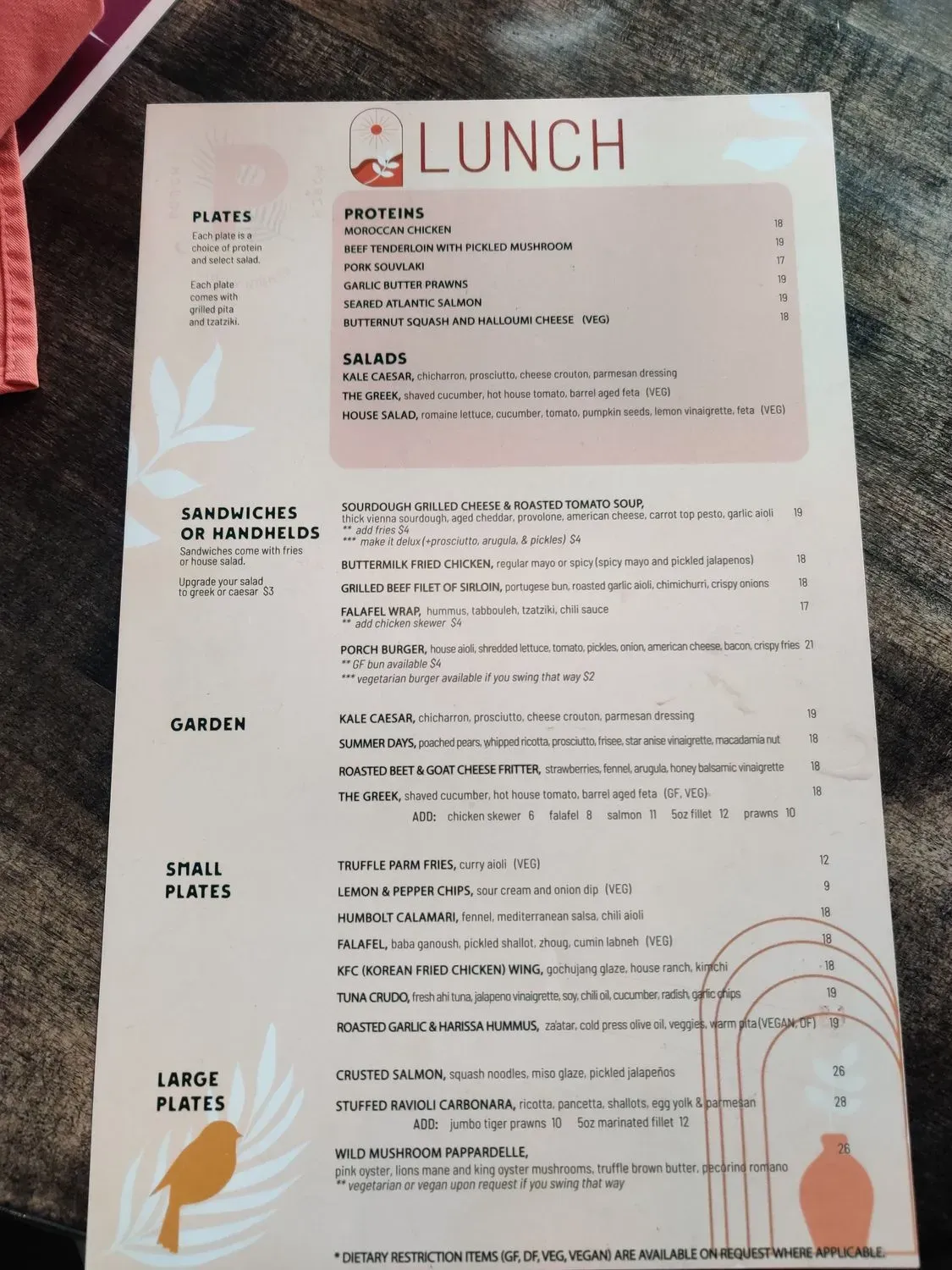 Menu 5