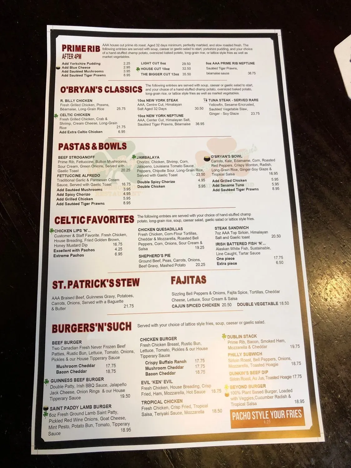 Menu 1