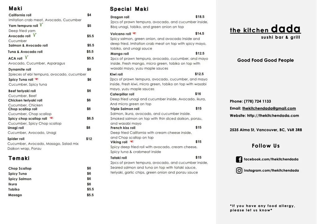 Menu 2