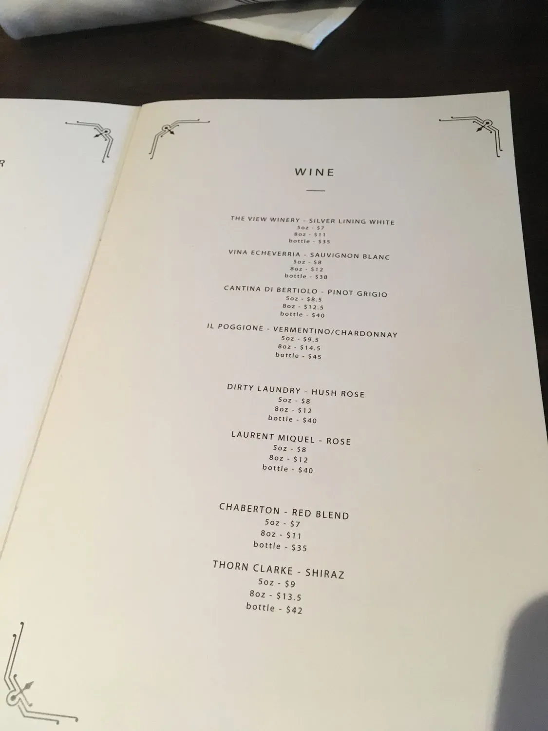 Menu 6