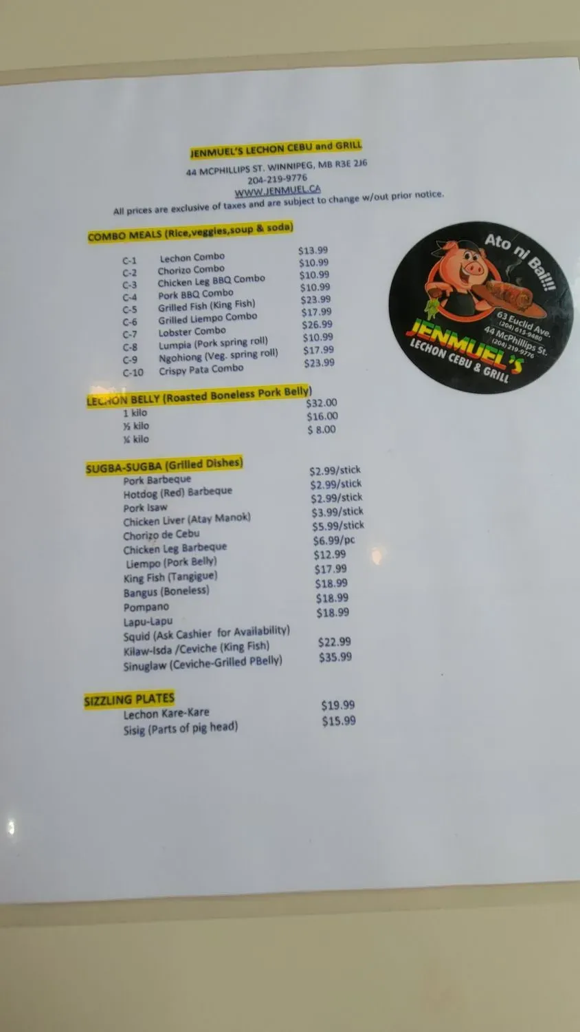 Menu 3