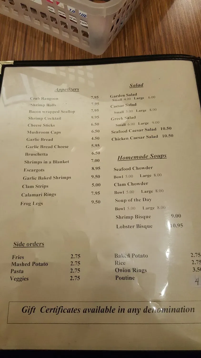 Menu 4