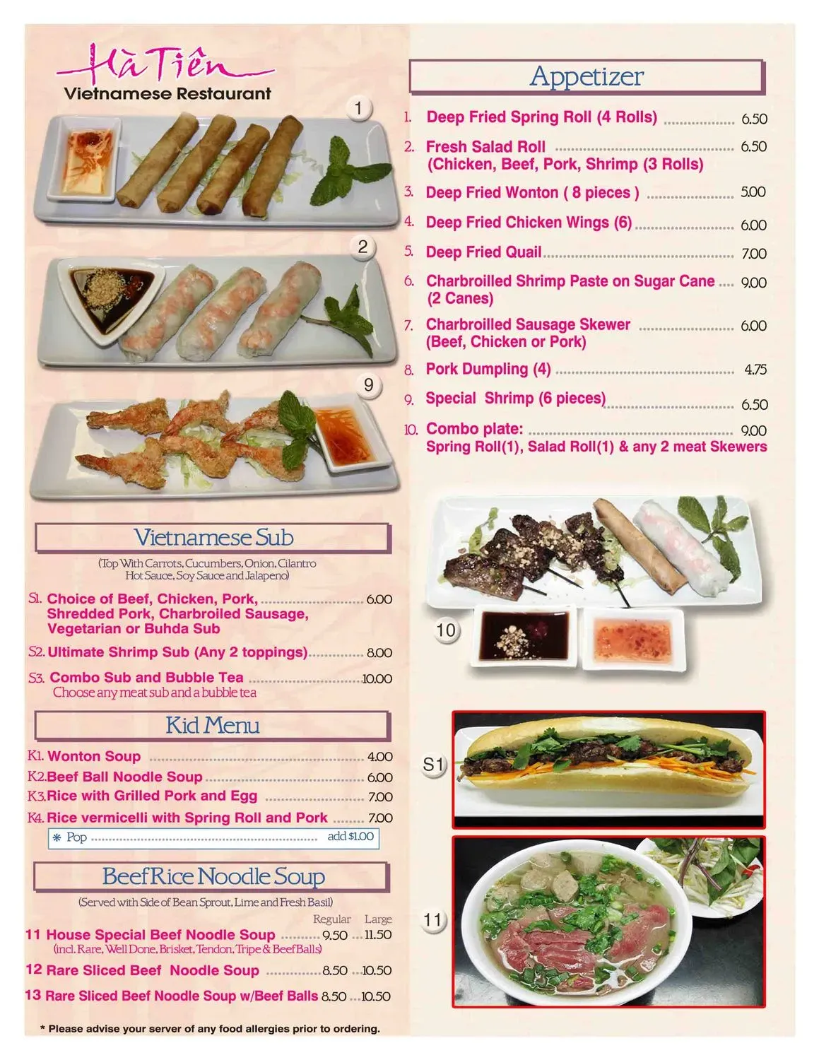 Menu 2