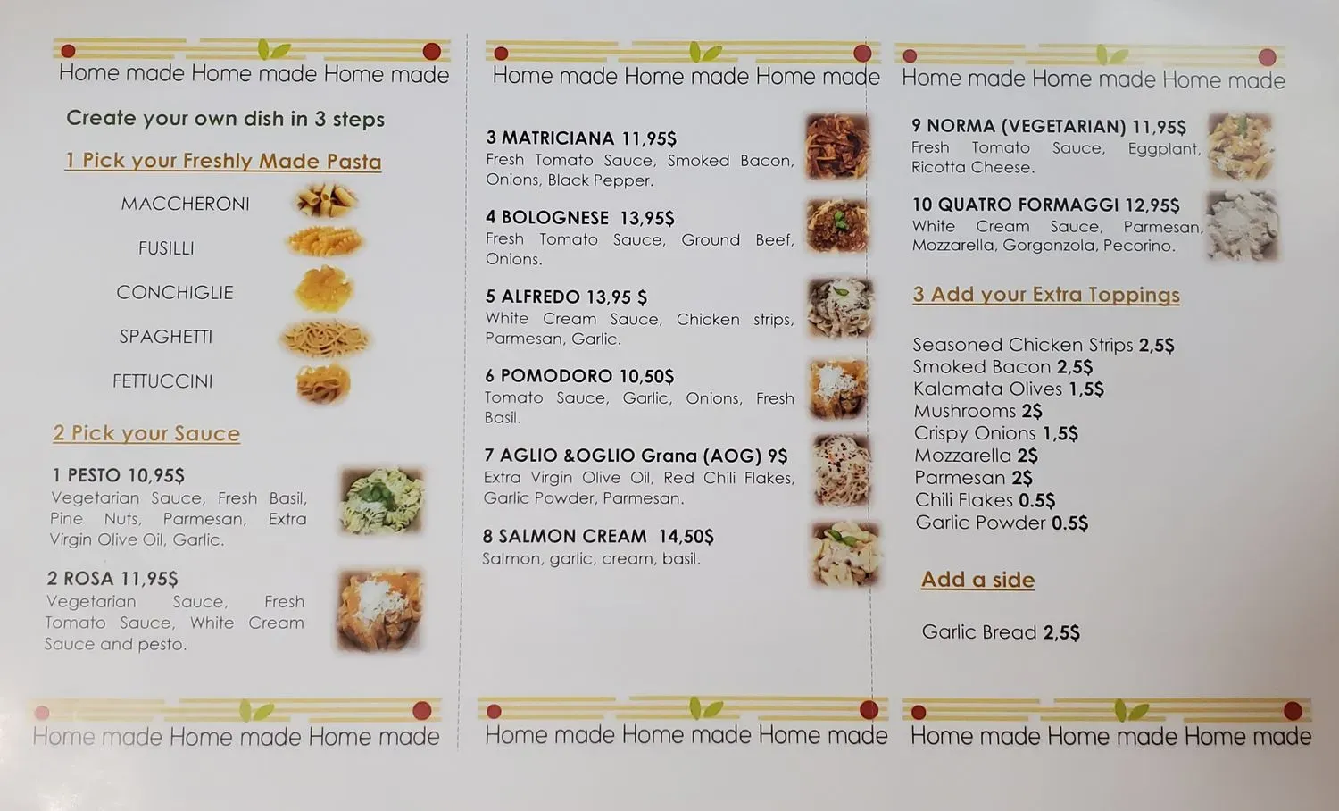 Menu 1