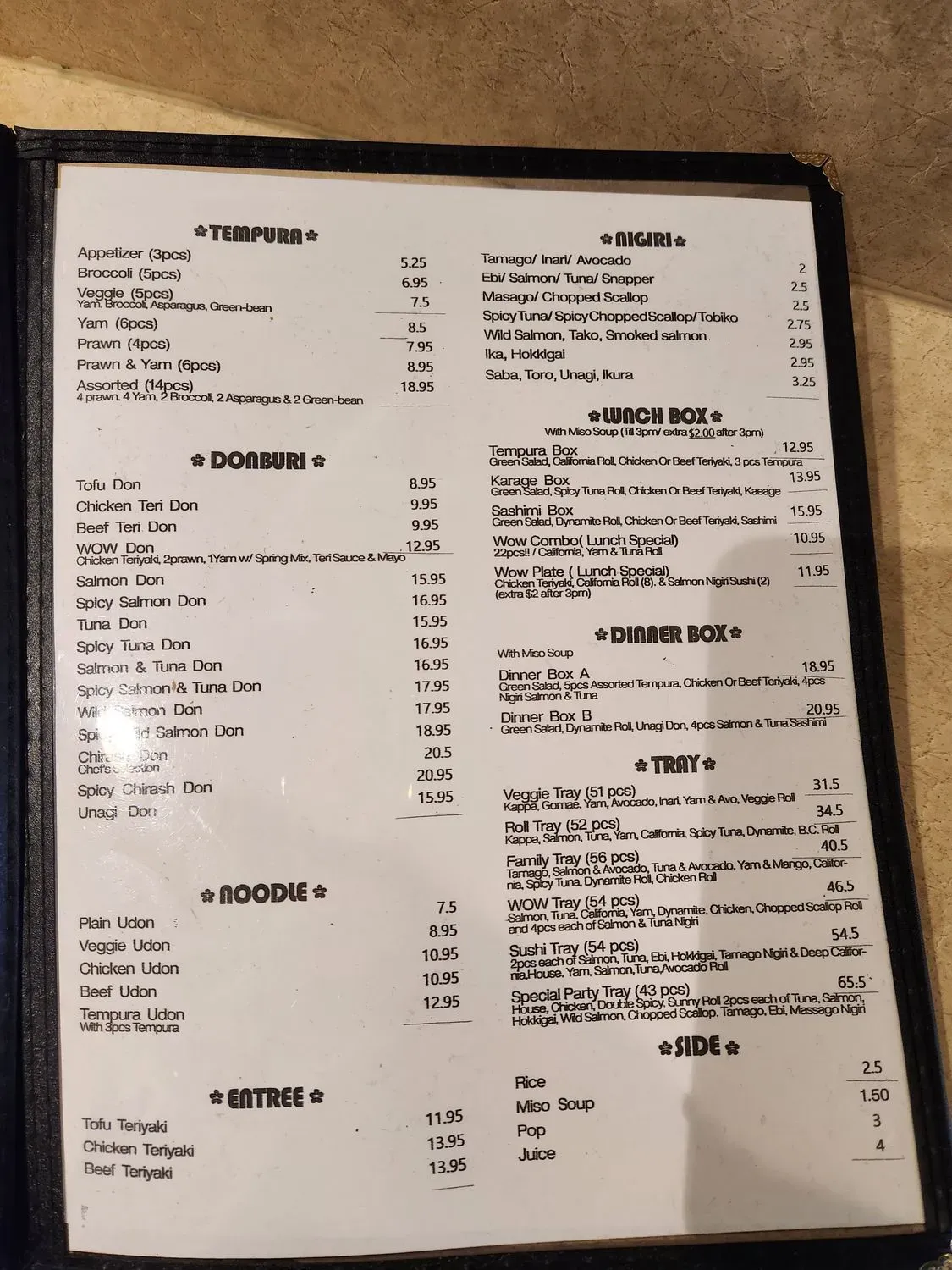 Menu 2