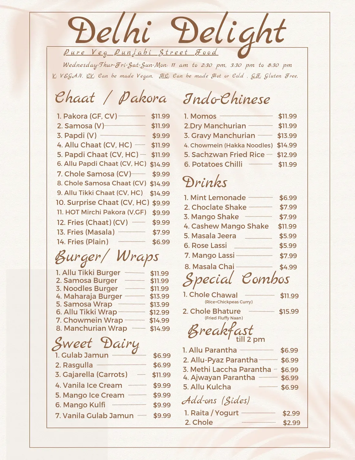 Menu 1