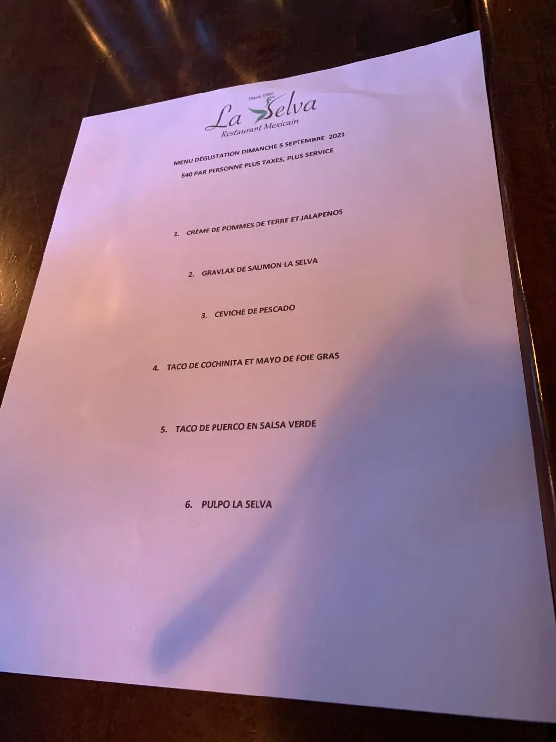 Menu 4