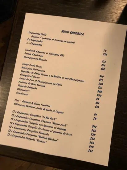 Menu 2