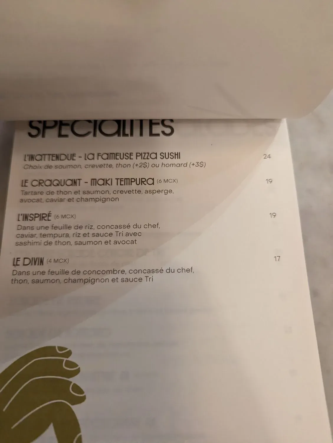 Menu 5