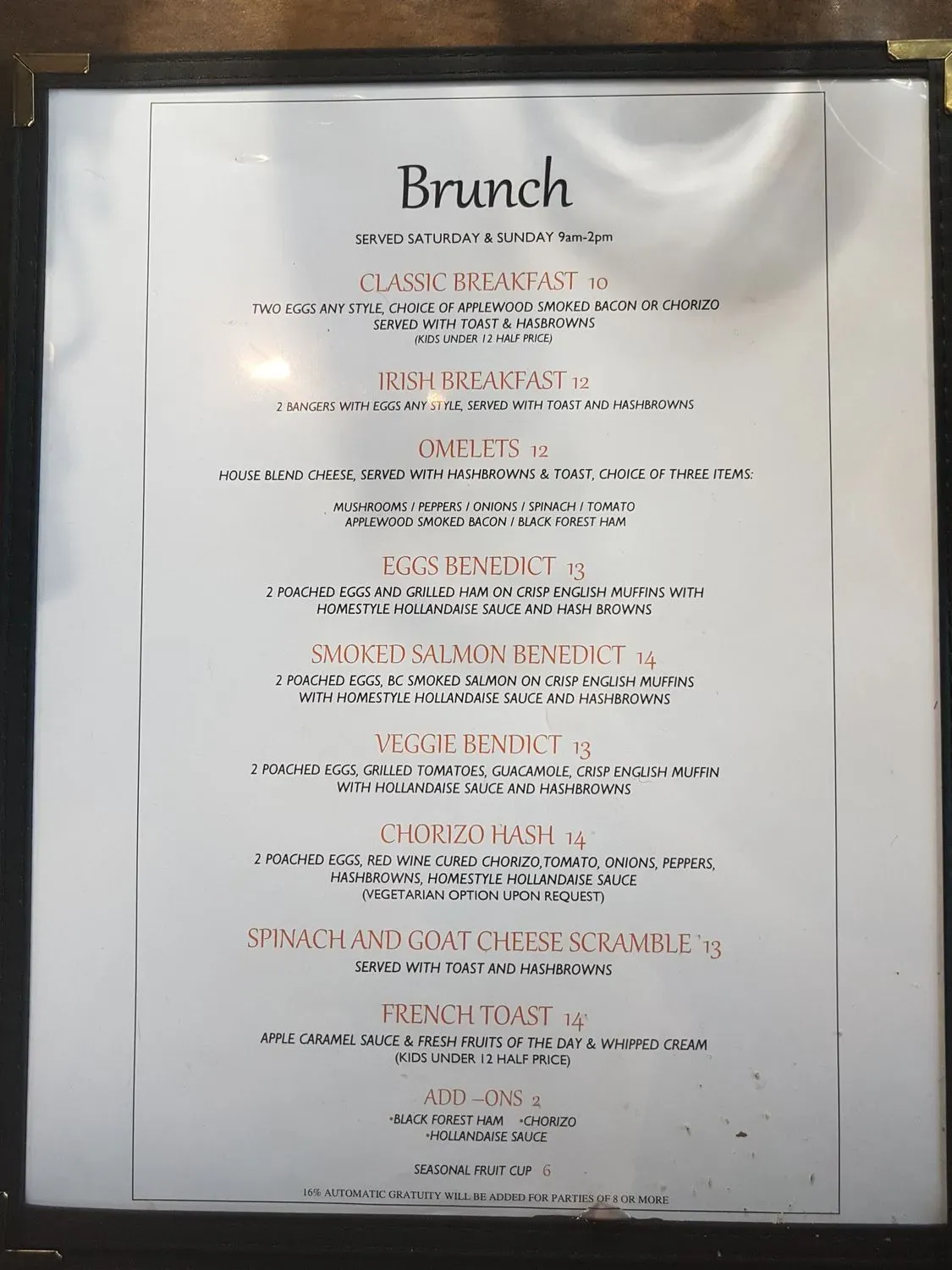 Menu 5