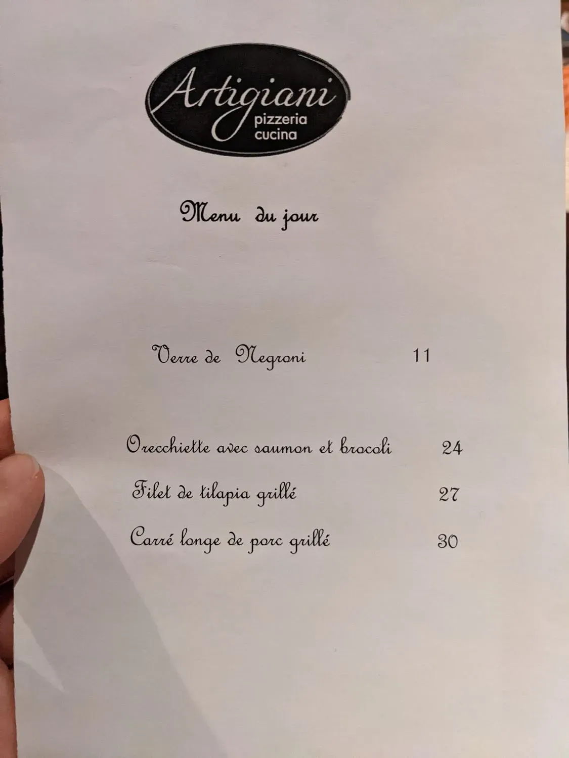 Menu 1