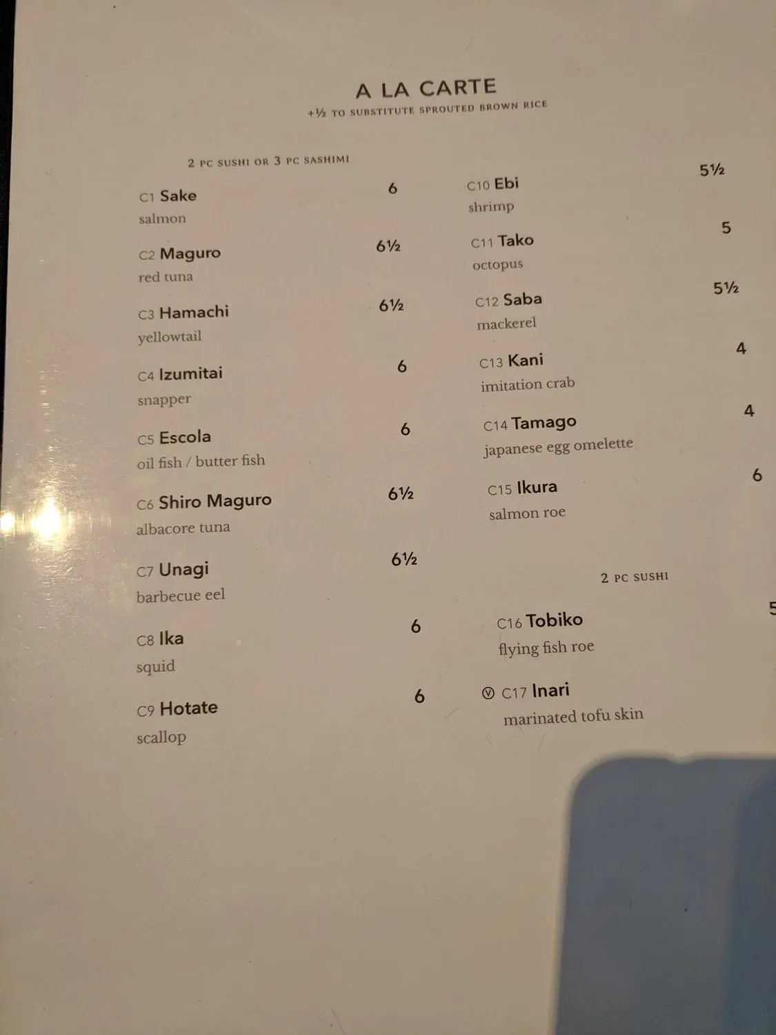 Menu 4