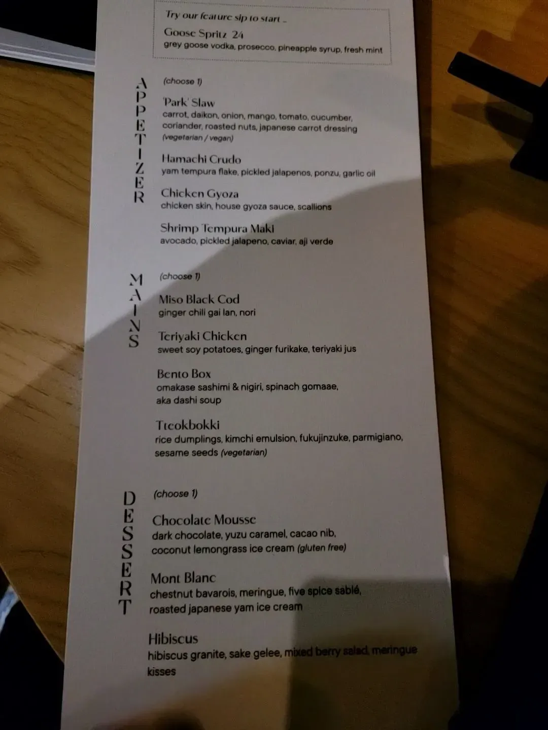 Menu 6