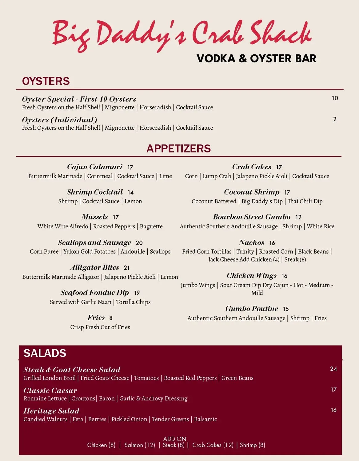 Menu 2