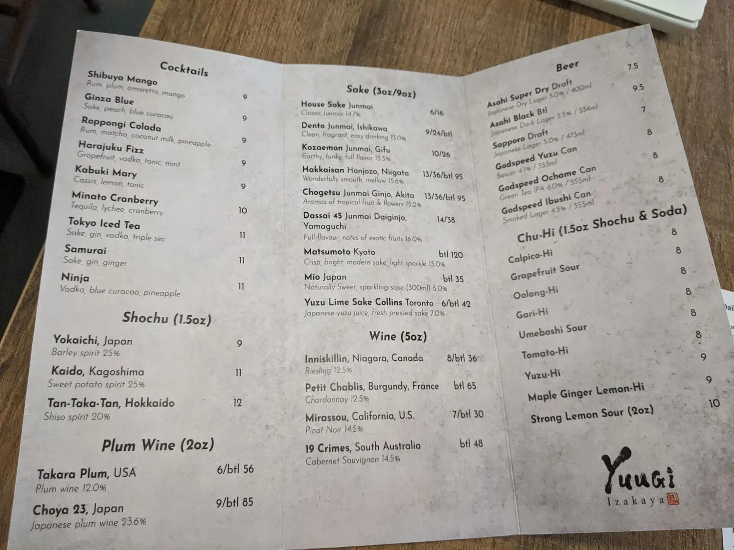 Menu 3