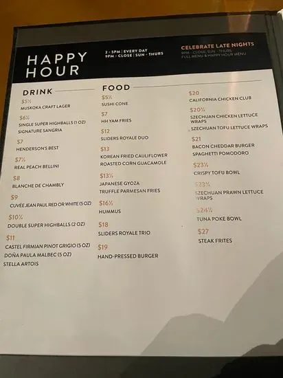 Menu 1