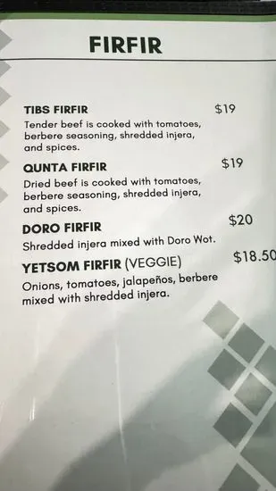 Menu 5