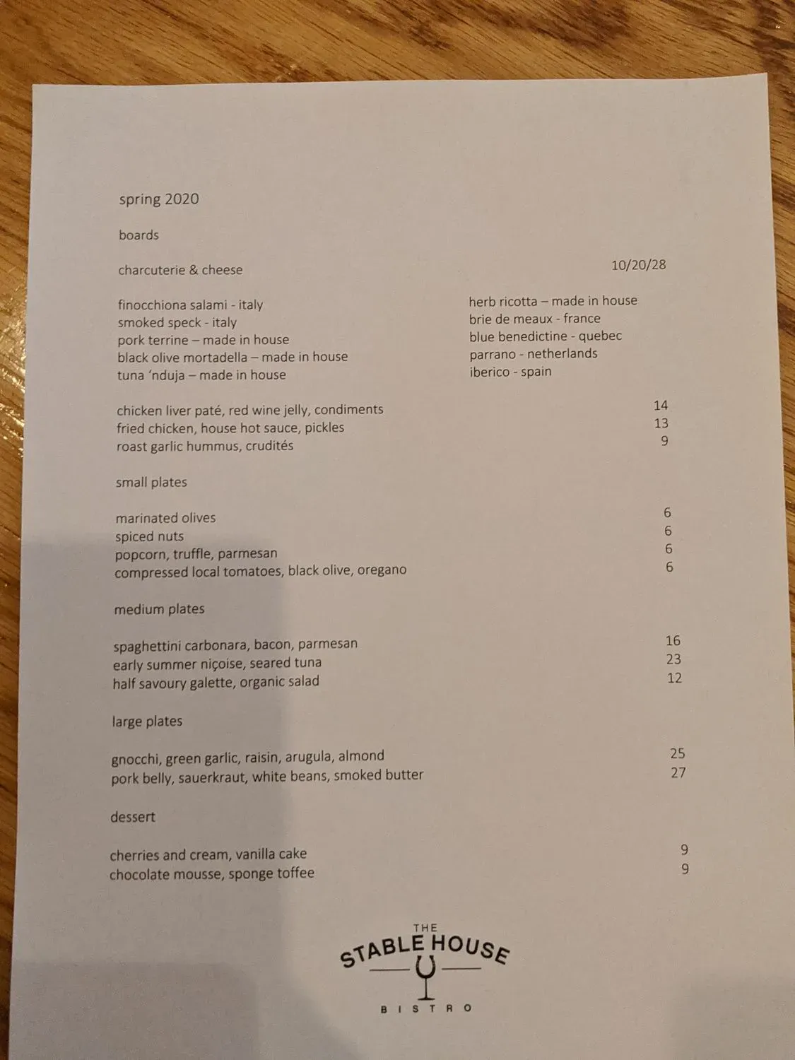 Menu 5