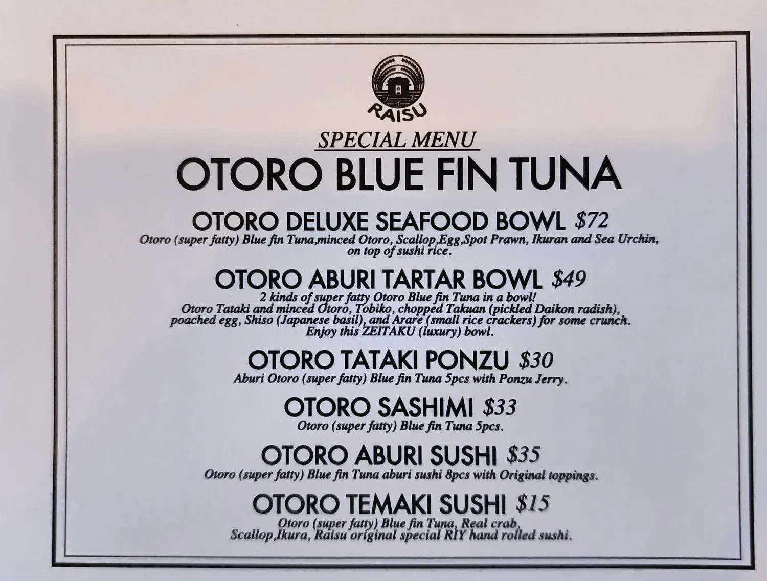 Menu 6