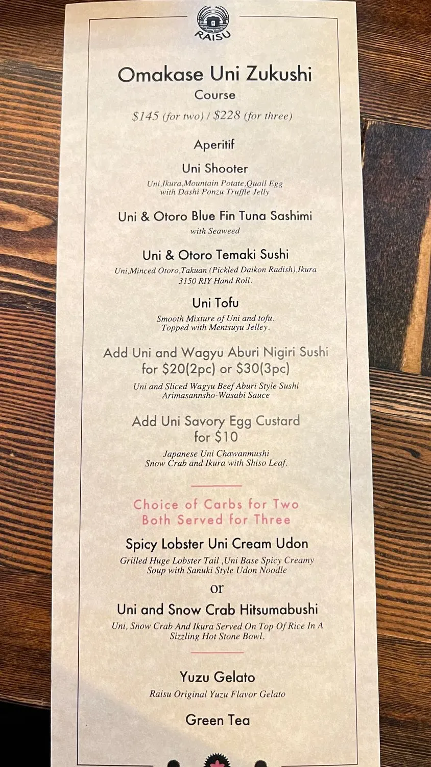 Menu 4