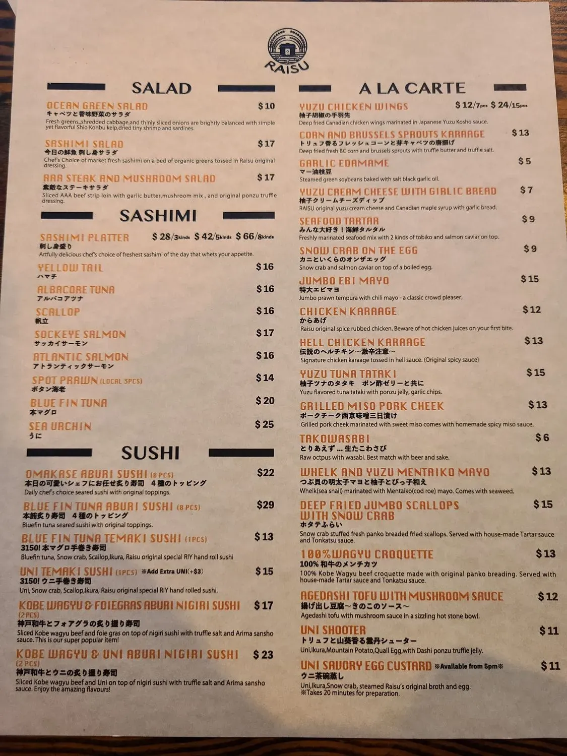 Menu 2